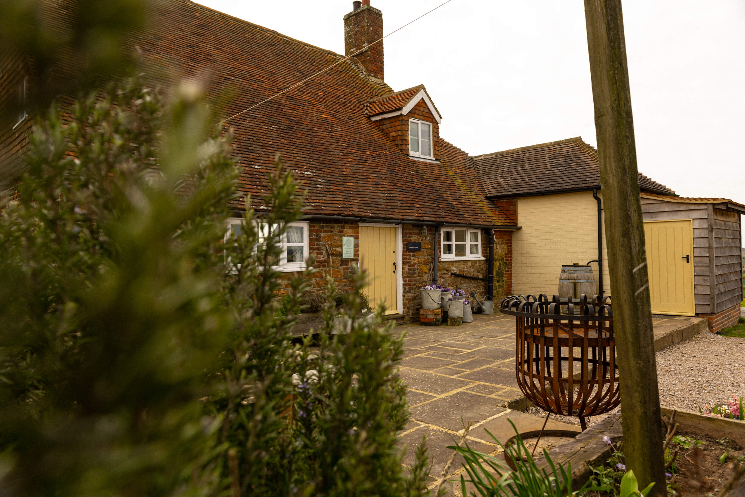 The back door of Coldharbour Cottage