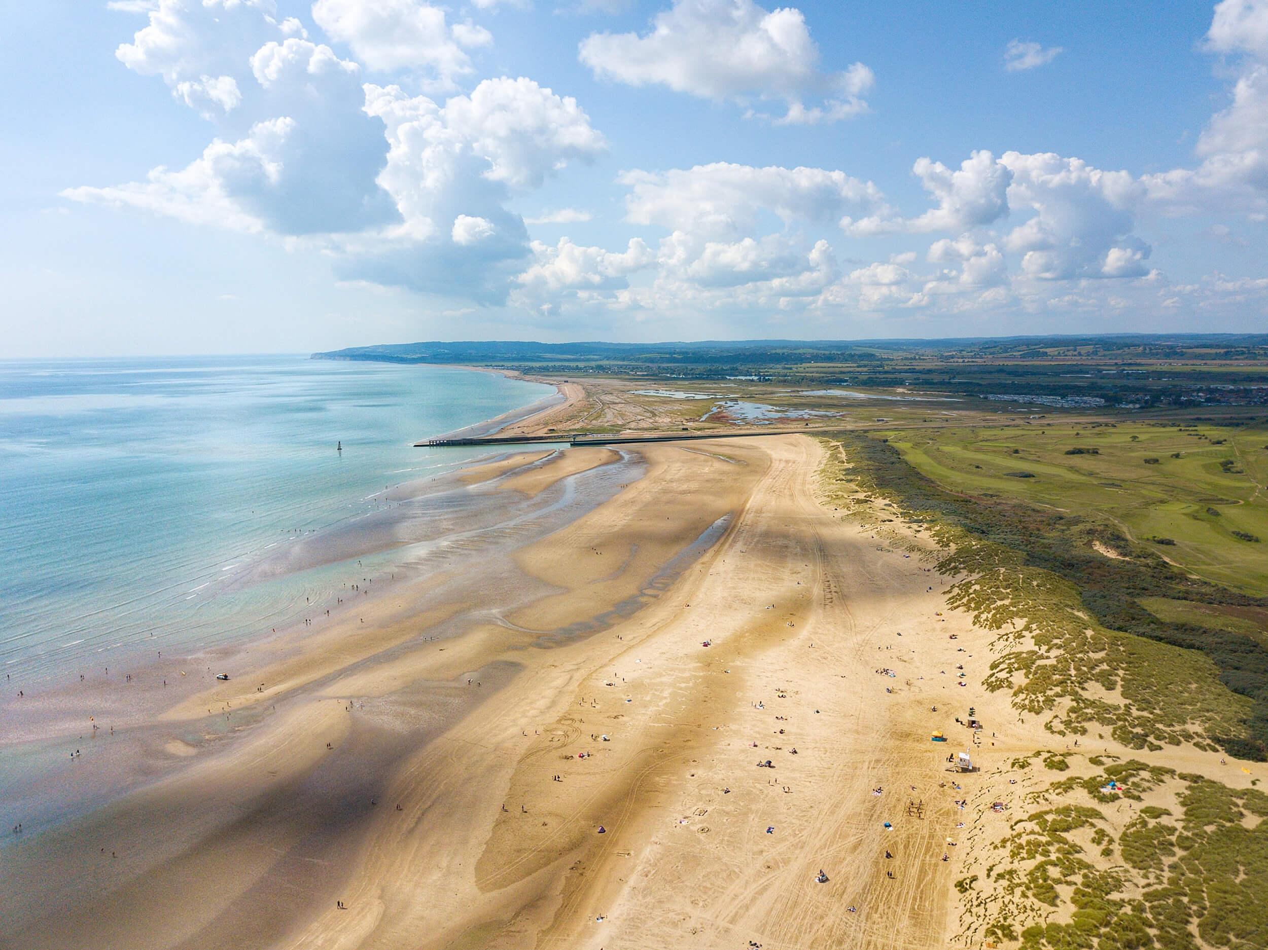 Camber Sands from above