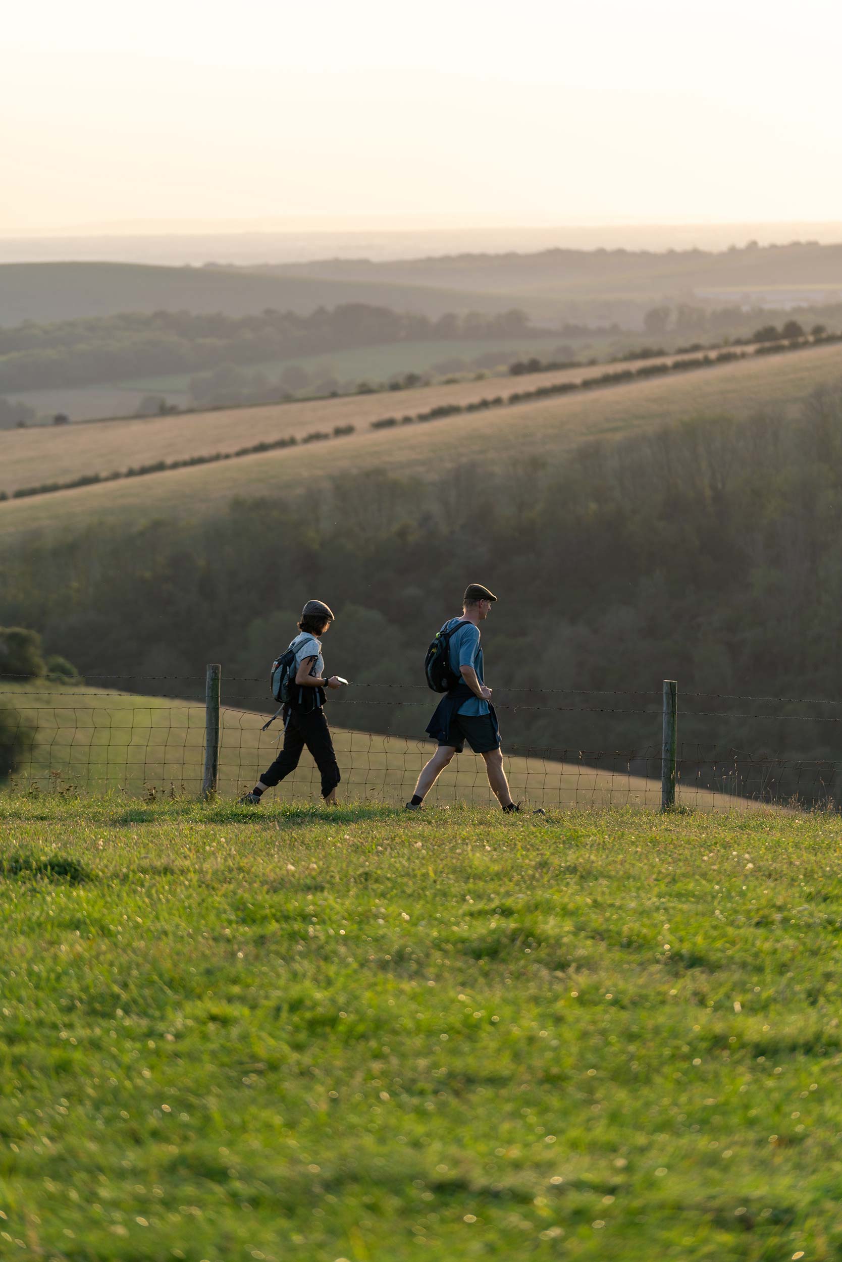 2 walkers on the hills